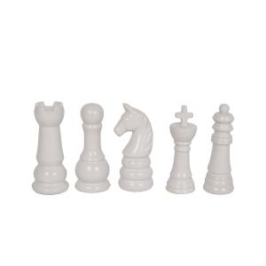 STRATEGO ΔΙΑΚΟΣΜΗΤΙΚΟ ΠΙΟΝΙ 6.8x6x15cm ΚΕΡΑΜΙΚΟ ΑΣΠΡΟ