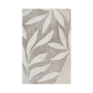 HUSK ΠΙΝΑΚΑΣ ΔΙΑΚΟΣΜΗΤΙΚΟΣ ΜΕ ΚΟΡΝΙΖΑ 80x120x4cm ΚΑΜΒΑΣ ΜΠΕΖ ΛΕΥΚΟ PS