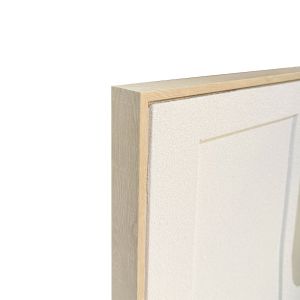 RHYTHM C ΠΙΝΑΚΑΣ ΔΙΑΚΟΣΜΗΤΙΚΟΣ ΜΕ ΚΟΡΝΙΖΑ 80x120x4cm ΚΑΜΒΑΣ ΜΠΕΖ ΛΕΥΚΟ PS