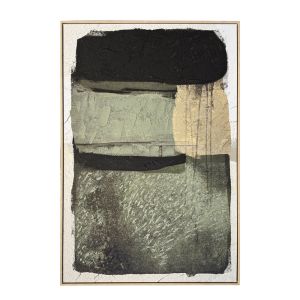 ALIGN ΠΙΝΑΚΑΣ ΔΙΑΚΟΣΜΗΤΙΚΟΣ ΜΕ ΚΟΡΝΙΖΑ 80x120x4cm ΚΑΜΒΑΣ ΠΡΑΣΙΝΟ ΓΚΡΙ PS