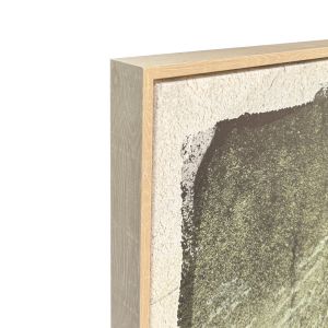 ALIGN ΠΙΝΑΚΑΣ ΔΙΑΚΟΣΜΗΤΙΚΟΣ ΜΕ ΚΟΡΝΙΖΑ 80x120x4cm ΚΑΜΒΑΣ ΠΡΑΣΙΝΟ ΓΚΡΙ PS