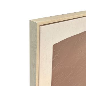 FRACTAL A ΠΙΝΑΚΑΣ ΔΙΑΚΟΣΜΗΤΙΚΟΣ ΜΕ ΚΟΡΝΙΖΑ 80x120x4cm ΚΑΜΒΑΣ ΜΠΕΖ ΚΑΦΕ ΜΑΥΡΟ PS