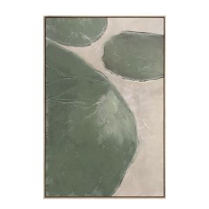 RHEA ΠΙΝΑΚΑΣ ΔΙΑΚΟΣΜΗΤΙΚΟΣ ΜΕ ΚΟΡΝΙΖΑ 80x120x4cm ΚΑΜΒΑΣ ΛΑΔΙ ΜΠΕΖ PS