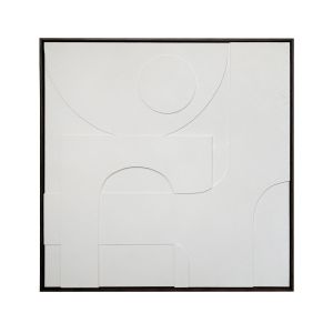 CALMA ΠΙΝΑΚΑΣ ΔΙΑΚΟΣΜΗΤΙΚΟΣ ΜΕ ΚΟΡΝΙΖΑ 100x100x4cm ΚΑΜΒΑΣ ΜΠΕΖ PS