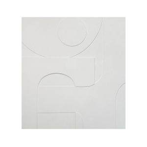 CALMA ΠΙΝΑΚΑΣ ΔΙΑΚΟΣΜΗΤΙΚΟΣ ΜΕ ΚΟΡΝΙΖΑ 100x100x4cm ΚΑΜΒΑΣ ΜΠΕΖ PS