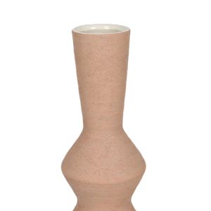 VIRELIA ΒΑΖΟ 15x15x60cm ΚΕΡΑΜΙΚΟ TERRACOTTA ΑΝΟΙΧΤΟ