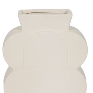 AYLA ΒΑΖΟ 17x7x27cm ΚΕΡΑΜΙΚΟ ΛΕΥΚΟ