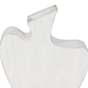 NIRA ΒΑΖΟ 26.5x8x30cm ΜΕΤΑΛΛΟ ΛΕΥΚΟ