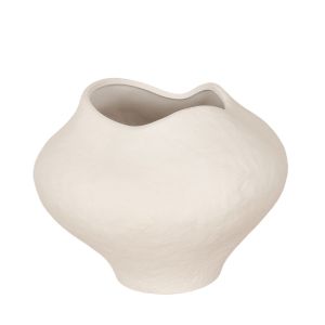 VERAE ΒΑΖΟ 26x26x20cm ΚΕΡΑΜΙΚΟ ΛΕΥΚΟ