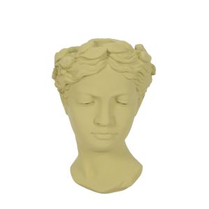 CEM ΒΑΖΟ 18x17x26.5cm CEMENT ΠΡΑΣΙΝΟ ΑΝΟΙΧΤΟ