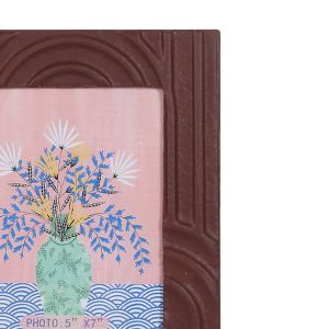 RAW ΚΟΡΝΙΖΑ 18x2x23cm MDF ΚΑΦΕ ΣΚΟΥΡΟ ΓΥΑΛΙ