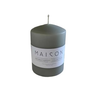 GREY WHISPER ΚΕΡΙ ΑΡΩΜΑΤΙΚΟ 7x7x10cm ΚΕΡΙ ΓΚΡΙ