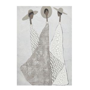 TRINITY ΠΙΝΑΚΑΣ ΔΙΑΚΟΣΜΗΣΗΣ 80x120x4cm ΚΑΜΒΑΣ OFF WHITE STONE GREY ΞΥΛΟ ΓΚΡΙ