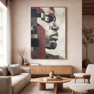 ISIS ΠΙΝΑΚΑΣ ΔΙΑΚΟΣΜΗΣΗΣ 80x3x120cm ΚΑΜΒΑΣ ΠΟΛΥΧΡΩΜΟ ΞΥΛΟ
