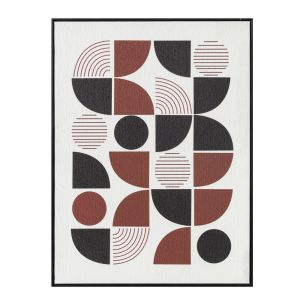 PRISMA ΠΙΝΑΚΑΣ ΔΙΑΚΟΣΜΗΣΗΣ 60x80x3cm ΚΑΜΒΑΣ ΠΟΛΥΧΡΩΜΟ MDF ΜΑΥΡΟ