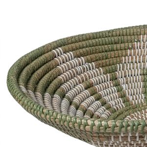 ZAR ΔΙΑΚΟΣΜΗΤΙΚΟ ΤΟΙΧΟΥ SET 2ΤΜΧ 48x48x13cm KANSGRASS ΦΥΣΙΚΟ ΛΑΔΙ ΠΛΑΣΤΙΚΟ ΛΕΥΚΟ