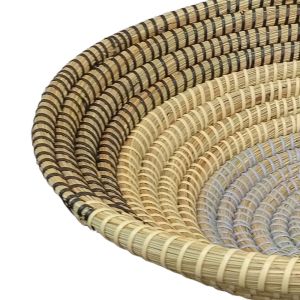 TIA ΔΙΑΚΟΣΜΗΤΙΚΟ ΤΟΙΧΟΥ 42x42x12cm KANSGRASS ΦΥΣΙΚΟ ΜΑΥΡΟ ΠΛΑΣΤΙΚΟ ΓΑΛΑΖΙΟ