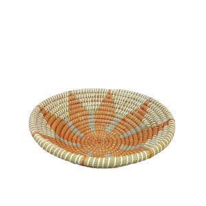 RIA ΔΙΑΚΟΣΜΗΤΙΚΟ ΤΟΙΧΟΥ 39x39x12cm KANSGRASS ΦΥΣΙΚΟ ΛΕΥΚΟ ΠΛΑΣΤΙΚΟ TERRACOTTA