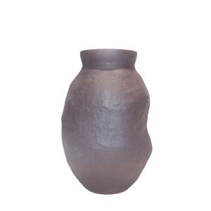 NEROA ΒΑΖΟ 20x20x31cm ΓΥΑΛΙ ΚΑΦΕ