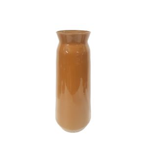 MARONA ΒΑΖΟ 10x10x26cm ΓΥΑΛΙ CARAMEL