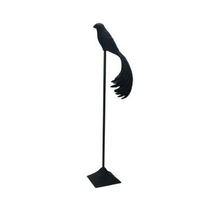 PRIDE ΔΙΑΚΟΣΜΗΤΙΚΟ ΠΟΥΛΙ 22x14x66.5cm ΑΛΟΥΜΙΝΙΟ ΜΑΥΡΟ ΜΑΤ