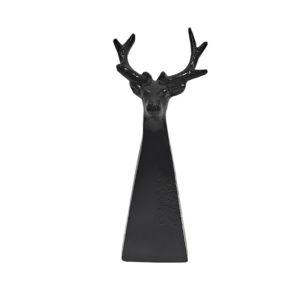 MONDEER ΧΡΙΣΤΟΥΓΕΝΝΙΑΤΙΚΟ ΔΙΑΚΟΣΜΗΤΙΚΟ ΤΑΡΑΝΔΟΣ 10x8.5x18.5cm ΑΛΟΥΜΙΝΙΟ ΚΑΦΕ ΣΚΟΥΡΟ