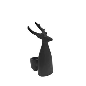 SIVOR ΧΡΙΣΤΟΥΓΕΝΝΙΑΤΙΚΟ ΔΙΑΚΟΣΜΗΤΙΚΟ ΚΗΡΟΠΗΓΙΟ 8x7x16cm ΑΛΟΥΜΙΝΙΟ ΚΑΦΕ ΣΚΟΥΡΟ ΜΑΤ