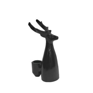 SIVOR ΧΡΙΣΤΟΥΓΕΝΝΙΑΤΙΚΟ ΔΙΑΚΟΣΜΗΤΙΚΟ ΚΗΡΟΠΗΓΙΟ 9x9x19cm ΑΛΟΥΜΙΝΙΟ ΚΑΦΕ ΣΚΟΥΡΟ