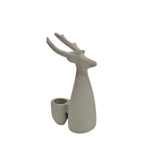 SIVOR ΧΡΙΣΤΟΥΓΕΝΝΙΑΤΙΚΟ ΔΙΑΚΟΣΜΗΤΙΚΟ ΚΗΡΟΠΗΓΙΟ 9x9x19cm ΑΛΟΥΜΙΝΙΟ ΛΕΥΚΟ TEXTURED