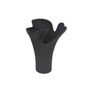 FLOWRA ΒΑΖΟ 30x29x41cm ΑΛΟΥΜΙΝΙΟ ΜΑΥΡΟ