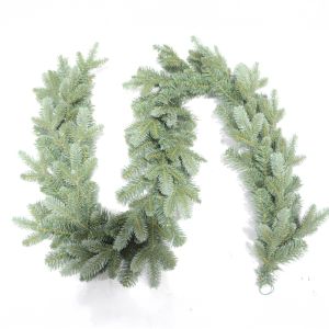 XMASLINE ΓΙΡΛΑΝΤΑ ΧΡΙΣΤΟΥΓΕΝΝΙΑΤΙΚΗ 180x8x25cm PE/PVC ΓΚΡΙ ΠΡΑΣΙΝΟ