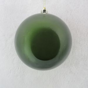 FROST ΧΡΙΣΤΟΥΓΕΝΝΙΑΤΙΚΗ ΜΠΑΛΑ 20x20x21cm ΠΛΑΣΤΙΚΟ ΠΡΑΣΙΝΟ ΣΚΟΥΡΟ GLOSSY