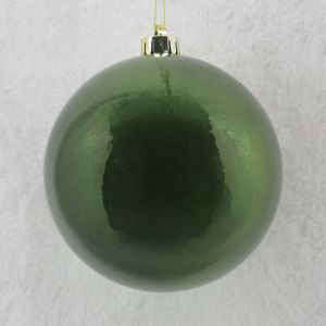 FROST ΧΡΙΣΤΟΥΓΕΝΝΙΑΤΙΚΗ ΜΠΑΛΑ 25x25x26cm ΠΛΑΣΤΙΚΟ ΠΡΑΣΙΝΟ ΣΚΟΥΡΟ GLOSSY