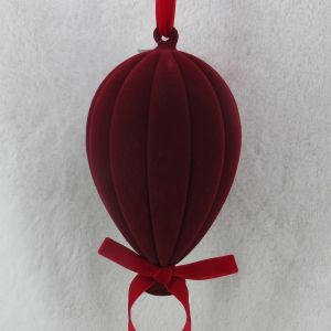 GLOW DREAM ΧΡΙΣΤΟΥΓΕΝΝΙΑΤΙΚΗ ΜΠΑΛΑ 16x16x27cm ΤΣΟΧΑ ΚΟΚΚΙΝΟ
