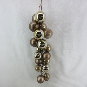 NOEL DROPS ΧΡΙΣΤΟΥΓΕΝΝΙΑΤΙΚΗ ΜΠΑΛΑ 66cm ΠΛΑΣΤΙΚΟ BRONZE ΧΡΥΣΟ