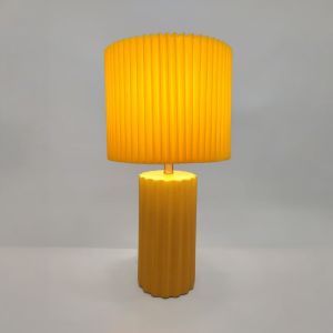RIBLINE ΦΩΤΙΣΤΙΚΟ ΕΠΙΤΡΑΠΕΖΙΟ 25x25x46cm ΚΕΡΑΜΙΚΟ ΚΙΤΡΙΝΟ ΥΦΑΣΜΑ ΚΙΤΡΙΝΟ