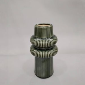 ARO ΒΑΖΟ 13x13x25cm ΚΕΡΑΜΙΚΟ ΠΡΑΣΙΝΟ