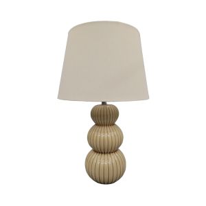 SOMA ΦΩΤΙΣΤΙΚΟ ΕΠΙΤΡΑΠΕΖΙΟ 35x35x56cm ΚΕΡΑΜΙΚΟ ΣΑΜΠΑΝΙ ΛΙΝΟ ΣΑΜΠΑΝΙ
