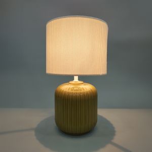 NIM ΦΩΤΙΣΤΙΚΟ ΕΠΙΤΡΑΠΕΖΙΟ 20x20x34cm ΚΕΡΑΜΙΚΟ ΛΑΔΙ ΥΦΑΣΜΑ ΛΕΥΚΟ