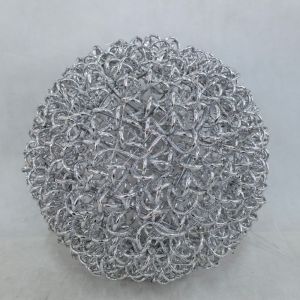 NOVA XMAS LED ΜΠΑΛΑ ΘΕΡΜΟ ΦΩΣ 50x50x50cm ΣΙΔΕΡΟ ΑΣΗΜΙ PET
