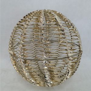 LINI XMAS LED ΜΠΑΛΑ ΘΕΡΜΟ ΦΩΣ 60x60x60cm ΣΙΔΕΡΟ ΧΡΥΣΟ PET