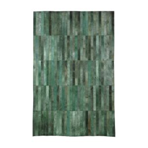 AURORA ΧΑΛΙ ΣΑΛΟΝΙΟΥ 200x300cm ΔΕΡΜΑ ΠΡΑΣΙΝΟ ΜΑΛΛΙΝΟ