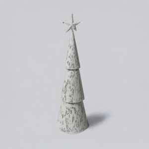 SAPIN XMAS ΦΩΤΙΣΤΙΚΟ 21x21x69.5cm ΣΙΔΕΡΟ ΛΕΥΚΟ