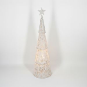 SAPIN XMAS ΦΩΤΙΣΤΙΚΟ 21x21x69.5cm ΣΙΔΕΡΟ ΛΕΥΚΟ