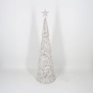 SAPIN XMAS ΦΩΤΙΣΤΙΚΟ 27x27x90.5cm ΣΙΔΕΡΟ ΛΕΥΚΟ