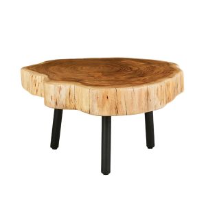RAW COFFEE TABLE ΦΥΣΙΚΟ 80x80x40cm