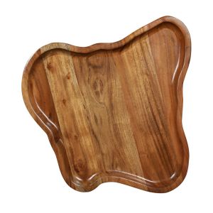 FLOW SIDE TABLE ΦΥΣΙΚΟ ΜΑΥΡΟ 60x56x51cm
