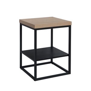 ALE SIDE TABLE SONOMA ΜΑΥΡΟ OAK ΜΑΥΡΟ 45x45x60cm
