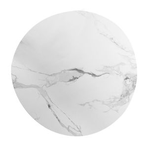 KAIA COFFEE TABLE SET 2ΤΕΜ ΛΕΥΚΟ ΜΑΥΡΟ 70x70x40cm