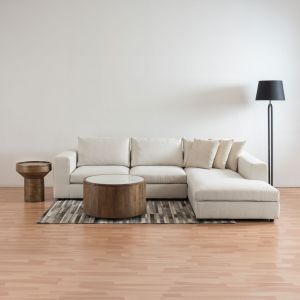 ABU DHABI COFFEE TABLE ΚΑΡΥΔΙ ΛΕΥΚΟ 80x80x45cm